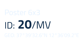 Poster 6x3 ID: 20/MV GEO: 3739'32.6"N 1236'09.2"E