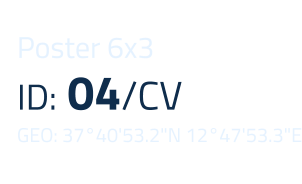 Poster 6x3 ID: 04/CV GEO: 3740'53.2"N 1247'53.3"E