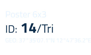 Poster 6x3 ID: 14/Tri GEO: 3735'07.1"N 1247'36.2"E