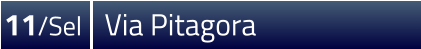 11/Sel  Via Pitagora