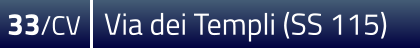 33/CV  Via dei Templi (SS 115)